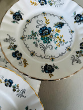 Load image into Gallery viewer, Set of 6 Royal Stafford vintage teaplates with matching cake plate
