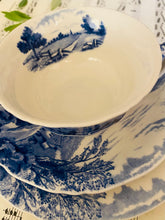 Load image into Gallery viewer, Alfred Meakin antique blue and white teacup trio
