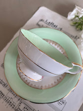 Load image into Gallery viewer, Imperial China vintage teacup trio with 22k gold detailing
