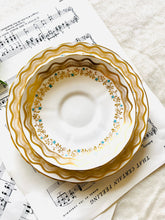 Load image into Gallery viewer, Stunning 1950s Tuscan china teacup trio
