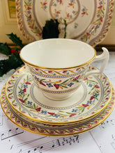 Load image into Gallery viewer, Spode china The Cabinet Collection teacup trio ‘Sheraton Pattern’ 6 available
