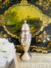 Load image into Gallery viewer, Antique engraved silver plated sugar shaker
