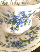 Load image into Gallery viewer, Royal Albert flower of the month teacup and saucer for July
