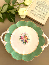 Load image into Gallery viewer, Antique Crescent china George Jones cake plate with handles
