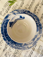 Load image into Gallery viewer, Alfred Meakin antique blue and white teacup trio
