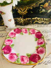 Load image into Gallery viewer, Royal Albert ‘Old English rose’ teacup trio
