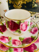 Load image into Gallery viewer, Royal Albert ‘Old English rose’ teacup trio
