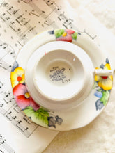Load image into Gallery viewer, 1930s hand painted teacup and saucer from Bell China England
