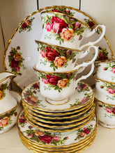 Load image into Gallery viewer, Royal Albert ‘old country roses’ Teaset for 6
