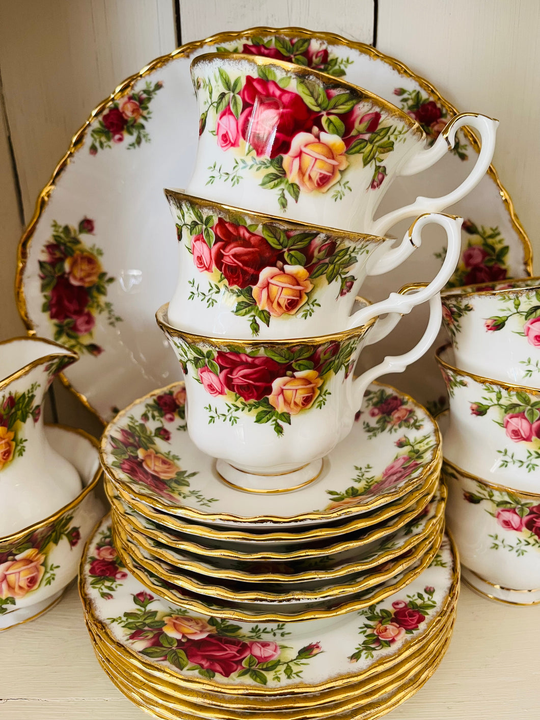 Royal Albert ‘old country roses’ Teaset for 6