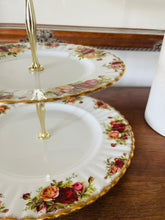 Load image into Gallery viewer, Royal Albert ‘old country roses’ three tier cake stand
