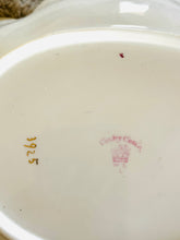 Load image into Gallery viewer, Beautiful antique hand painted scalloped shaped dish made by Court china England c1900 26cm by 20cm
