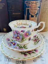 Load image into Gallery viewer, Royal Albert flower of the month teacup trio ‘September’
