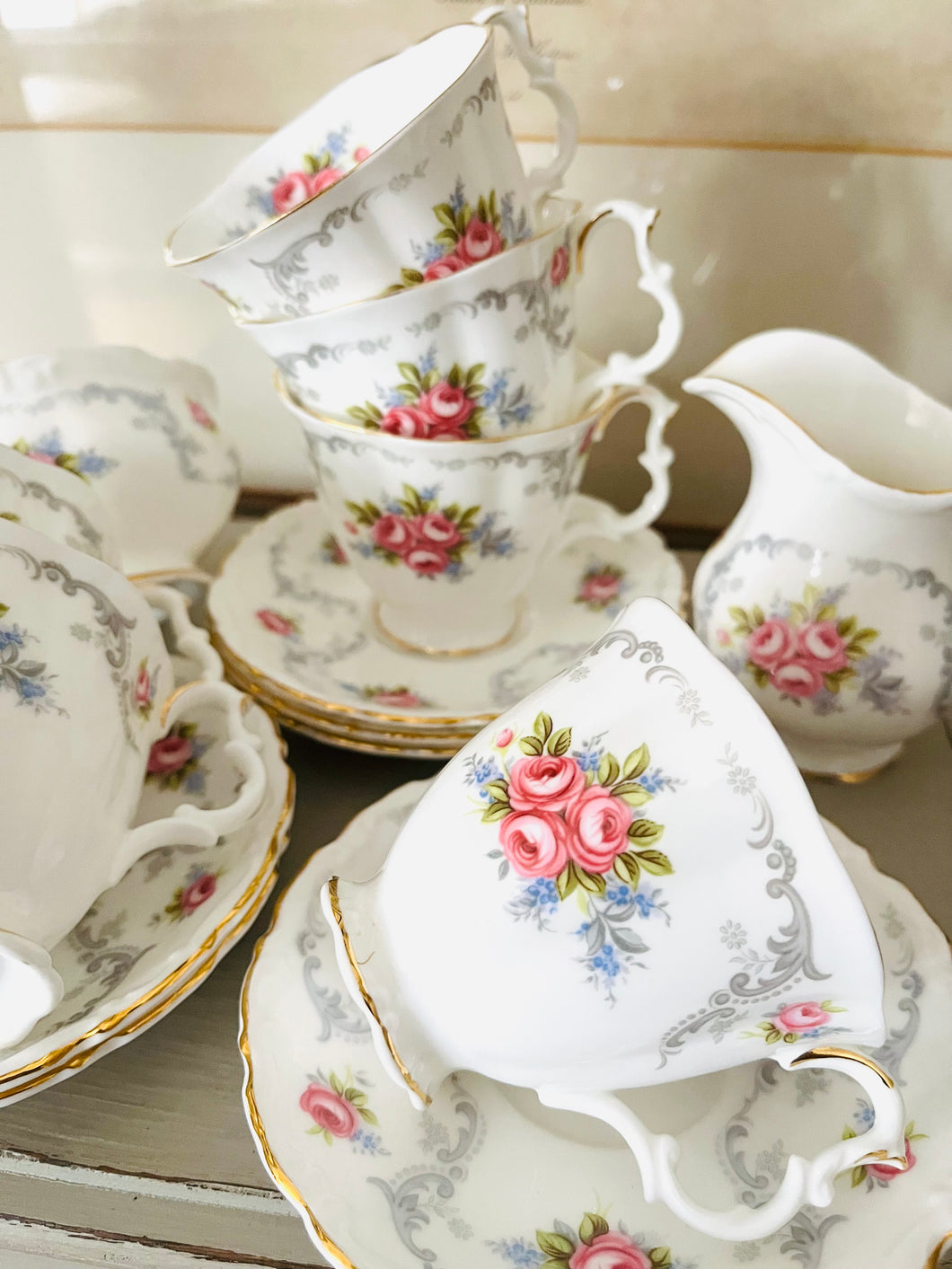 Royal Albert coffee set for 6 Tranquility pattern