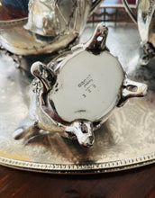 Load image into Gallery viewer, Antique silver plated teaset (teapot, creamer and Sugar bowl)
