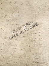 Load image into Gallery viewer, Circular Vintage silver plated tray Made in England 32cm
