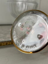 Load image into Gallery viewer, Vintage French cologne bottle with hand painted ribbons and roses
