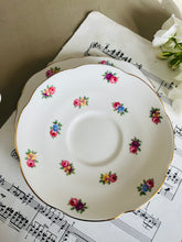 Load image into Gallery viewer, Royal Adderley vintage teacup trio ditsy rose
