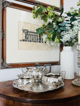 Load image into Gallery viewer, Three piece vintage silver plated teaset Made in England c1930s
