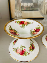Load image into Gallery viewer, Pair of Royal Albert old country roses candlesticks
