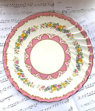 Load image into Gallery viewer, Large vintage crown staffordshire Platter in the pink tunis pattern
