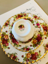Load image into Gallery viewer, Royal Albert teacup saucer and salad plate
