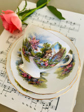 Load image into Gallery viewer, Royal Vale vintage china cottage teacup trio
