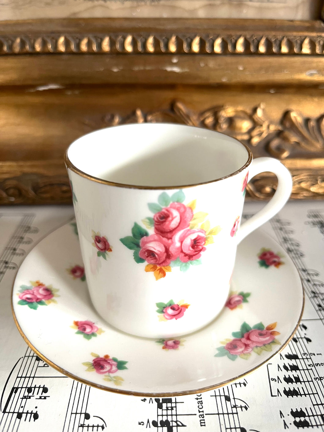 Pretty Royal Doulton antique coffee cup and saucer c1910 4 available