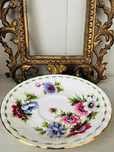 Load image into Gallery viewer, Royal Albert ‘flower of the month’ vintage teacup and saucer set for March
