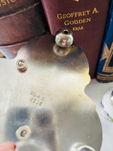 Load image into Gallery viewer, Original one of a kind antique cruet set with silver plated trim and stand
