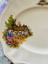 Load image into Gallery viewer, Stunning Alfred Meakin 1930s serving platter featuring Anne Hathaways cottage in Stratford Upon Avon 31cm by 26cm
