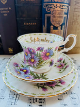 Load image into Gallery viewer, Royal Albert flower of the month teacup trio ‘September’
