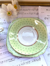 Load image into Gallery viewer, Vintage polka dot teacup trio
