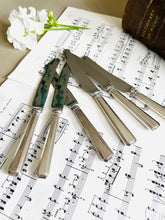 Load image into Gallery viewer, Set of 6 vintage silver plated butter knives
