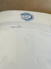 Load image into Gallery viewer, English Antique blue and white platter c1880 depicting Eton College 29cm by 23cm
