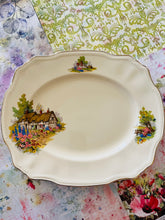Load image into Gallery viewer, Stunning Alfred Meakin 1930s serving platter featuring Anne Hathaways cottage in Stratford Upon Avon 31cm by 26cm
