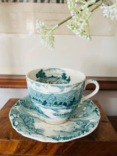 Load image into Gallery viewer, Alfred Meakin teacup and saucer set (some age related crazing to glaze)
