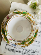 Load image into Gallery viewer, Gorgeous 1950s teacup trio from Tuscan china England
