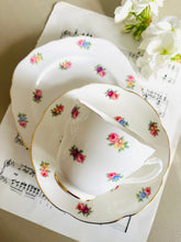 Load image into Gallery viewer, Royal Adderley vintage teacup trio ditsy rose
