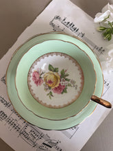 Load image into Gallery viewer, Imperial China vintage teacup trio with 22k gold detailing

