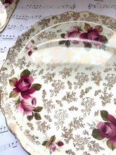 Load image into Gallery viewer, Large vintage serving platter with matching server by Old Foley china
