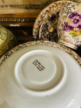 Load image into Gallery viewer, Vintage chintz 1950s Teaset 22k gold detailing
