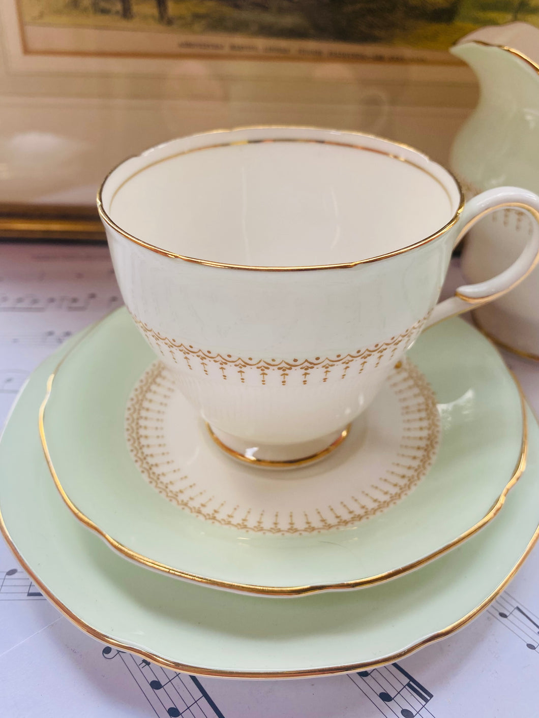 Vintage Paragon china Teacup trio