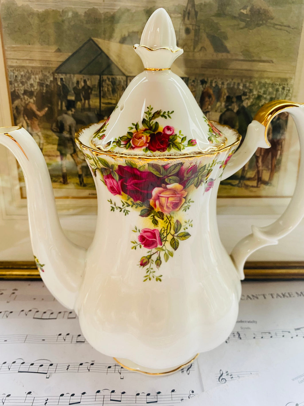 Royal Albert old country roses Coffee Pot