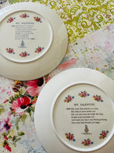 Load image into Gallery viewer, Pair of Royal Doulton decorative plates ‘My Valentine’  21cm

