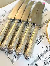 Load image into Gallery viewer, Set of 6 silver plated handled Butter Knives
