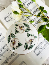 Load image into Gallery viewer, Crown Staffordshire white rose trinket pot 11cm
