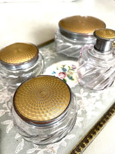 Load image into Gallery viewer, Set of 4 original Regents of London dressing table pots

