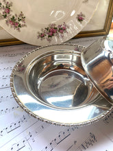 Load image into Gallery viewer, Silver plated vintage muffin dish with cover
