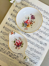 Load image into Gallery viewer, Royal Crown Derby tea strainer and drip tray
